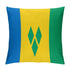 Saint Vincent Flag Throw Pillow - CaribeHeart Saint Vincent